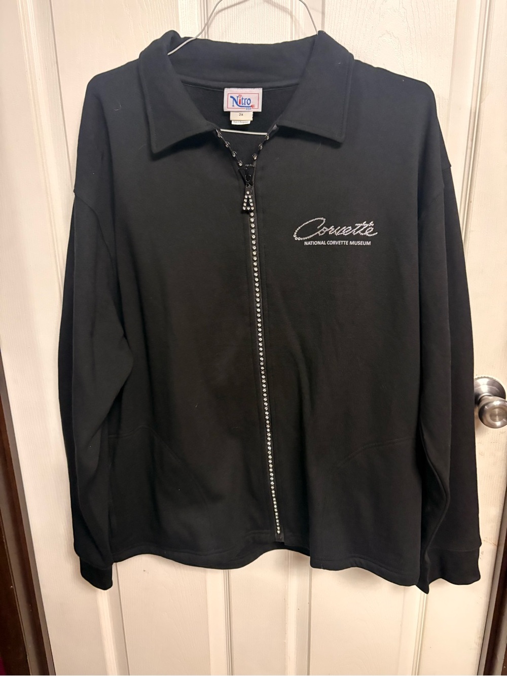 Women's Black Corvette Zip-Up Utility Jacket